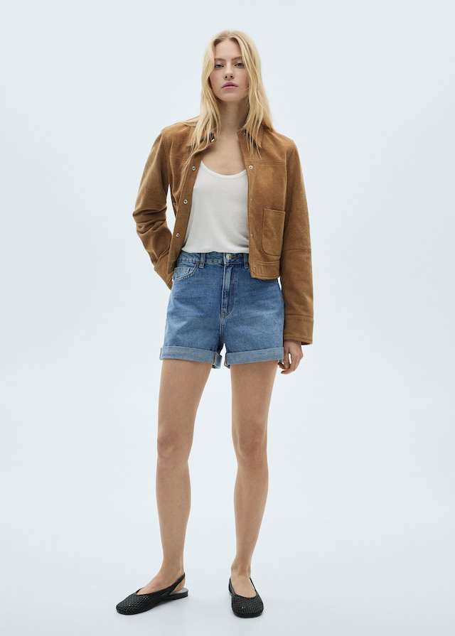 Mango Mom Fit-Jeans-Shorts Auslauf