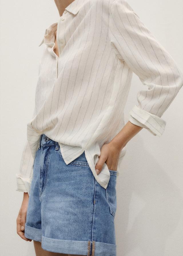 Mango Mom Fit-Jeans-Shorts Auslauf