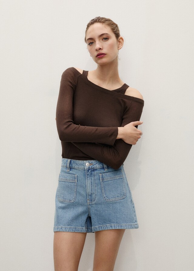 Mango Jeans-Shorts mit Taschen Hotsell