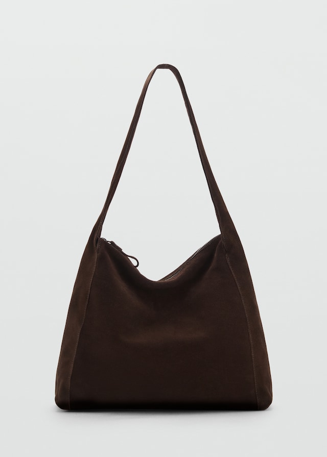 Mango Shopper-Bag aus Rauleder Saisonschlussverkauf