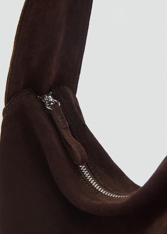 Mango Shopper-Bag aus Rauleder Saisonschlussverkauf