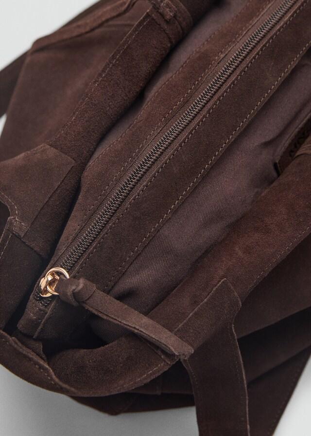 Mango Shopper-Bag aus Rauleder Black Friday