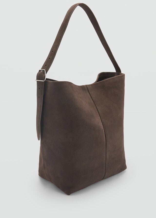 Mango Shopper-Bag aus Rauleder Weihnachtsangebot