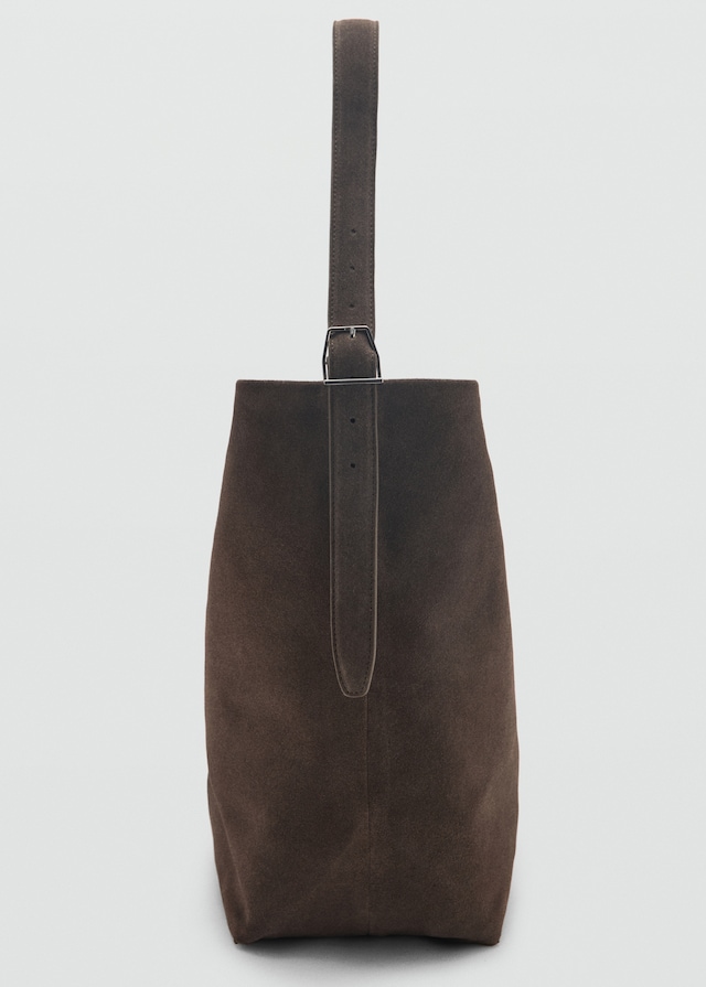 Mango Shopper-Bag aus Rauleder Weihnachtsangebot