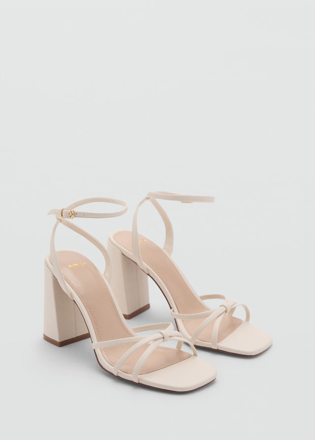 Mango Riemensandale mit Absatz Online Outlet
