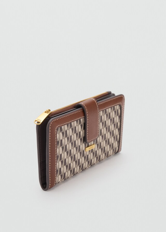 Mango Brieftasche mit Logo-Print Neueste Stile