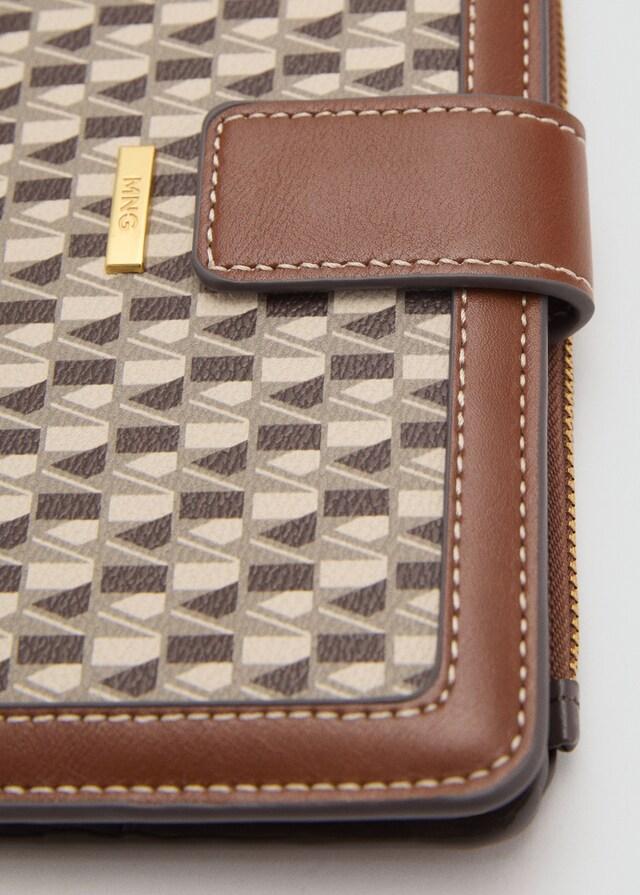 Mango Brieftasche mit Logo-Print Neueste Stile