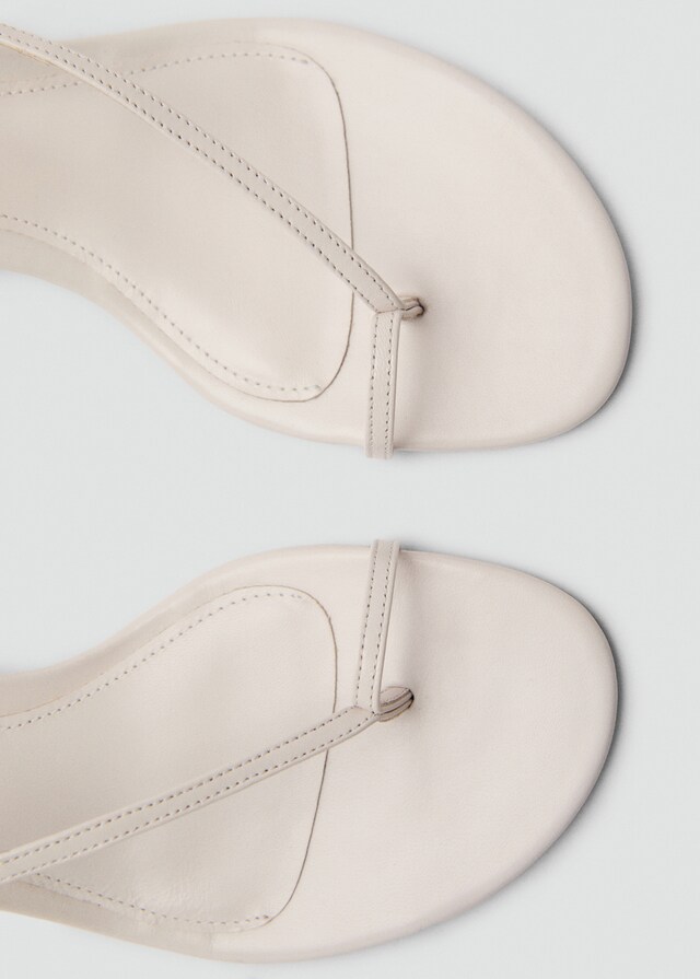 Mango Leder-Riemensandale Fabrik Onlineshop