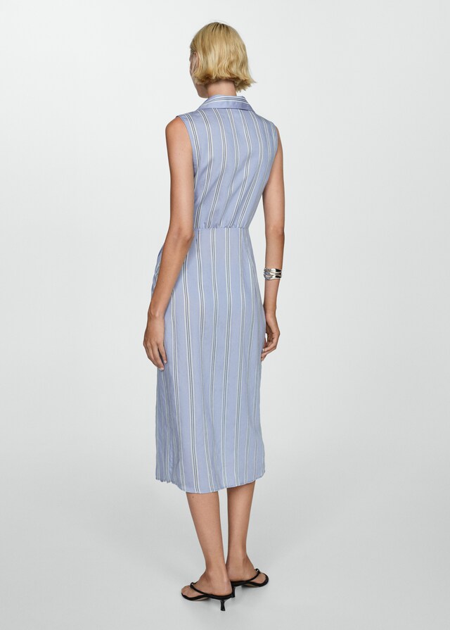 Mango Drapiertes Hemdblusenkleid Online Shopping