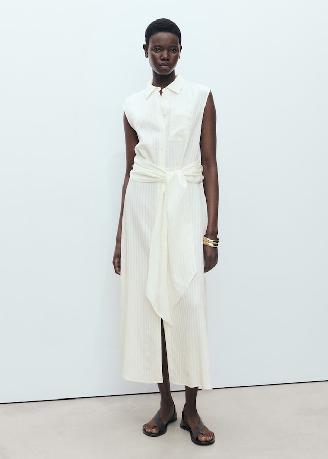 Mango Hemdkleid mit Taillenband Exklusivangebot