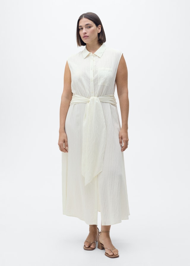 Mango Hemdkleid mit Taillenband Exklusivangebot