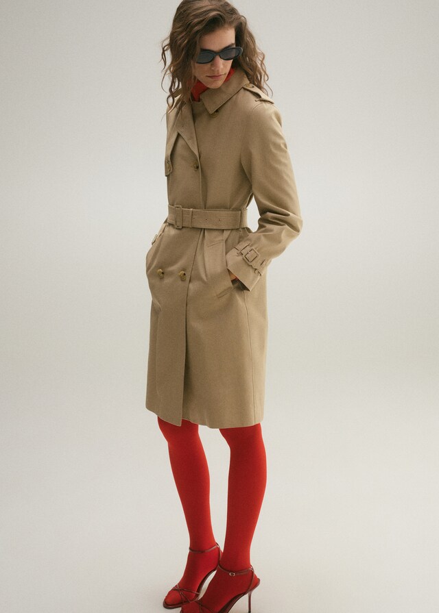 Mango Klassischer Trenchcoat mit Gürtel Muttertagsangebot