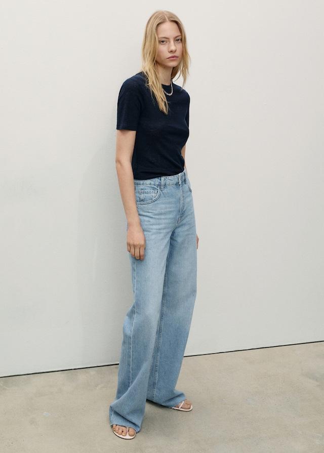 Mango Wideleg-Jeans mit hoher Bundhöhe Danila Valentinstagsangebot
