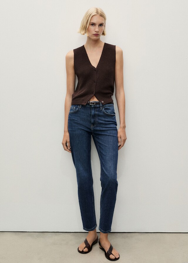 Mango Comfort-Jeans mit hohem Bund Newmom Jubiläumsangebot
