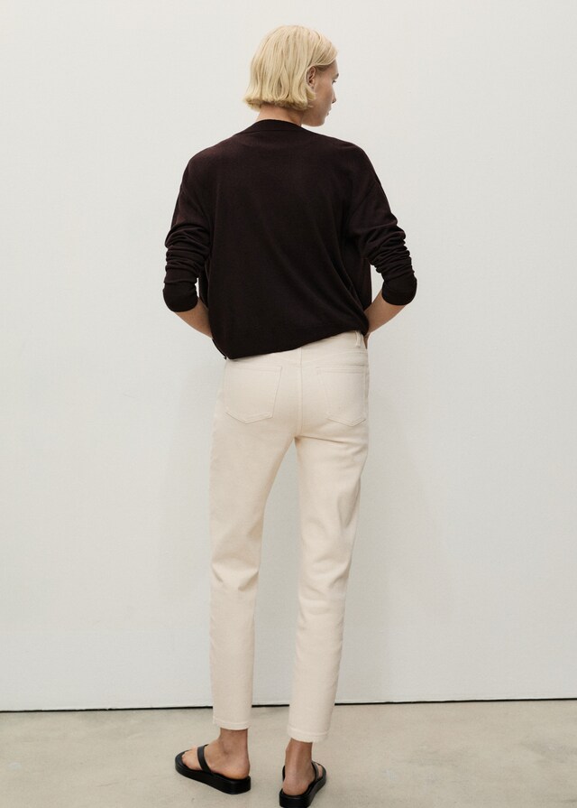 Mango Comfort-Jeans mit hohem Bund Newmom Lagerräumung