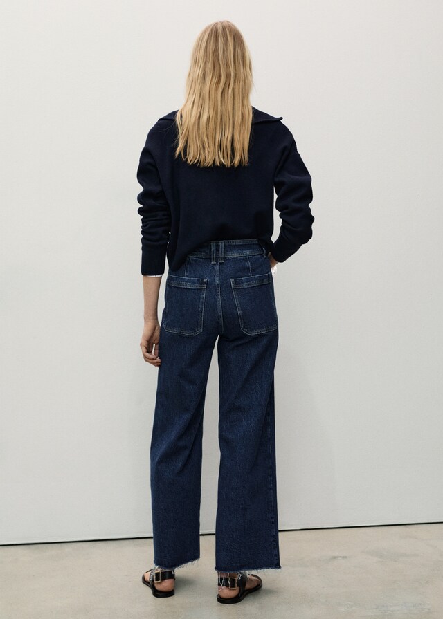 Mango Culotte-Jeans mit hohem Bund Catherin Heißer Verkauf