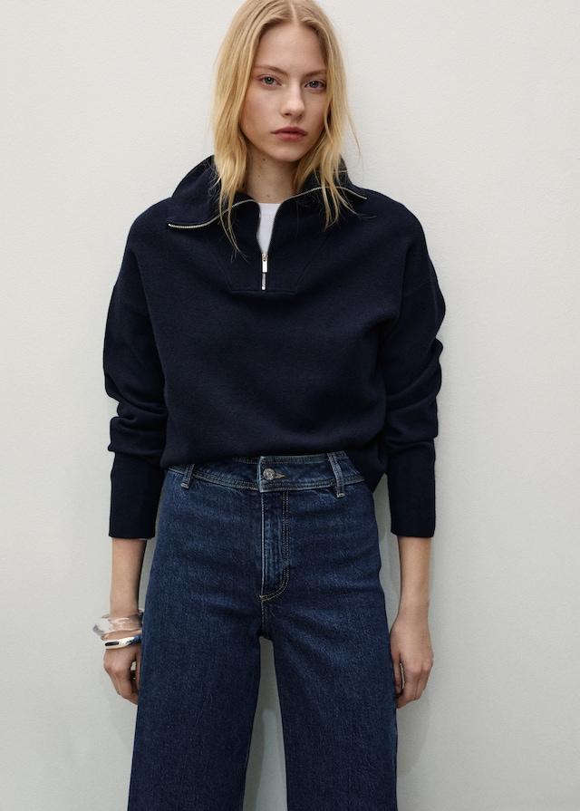 Mango Culotte-Jeans mit hohem Bund Catherin Heißer Verkauf