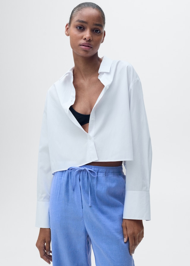 Mango Gerade Leinenhose Online Outlet
