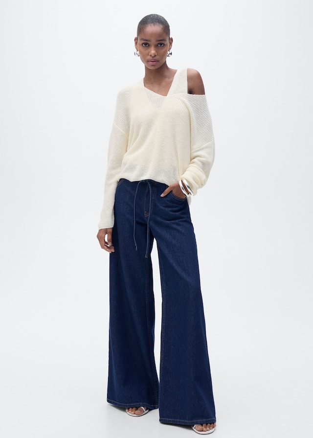 Mango Strickpullover mit V-Ausschnitt Neuheiten