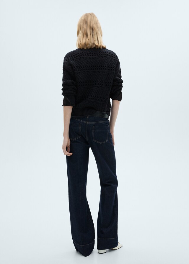 Mango Pullover mit Lochstrickmuster Bestseller