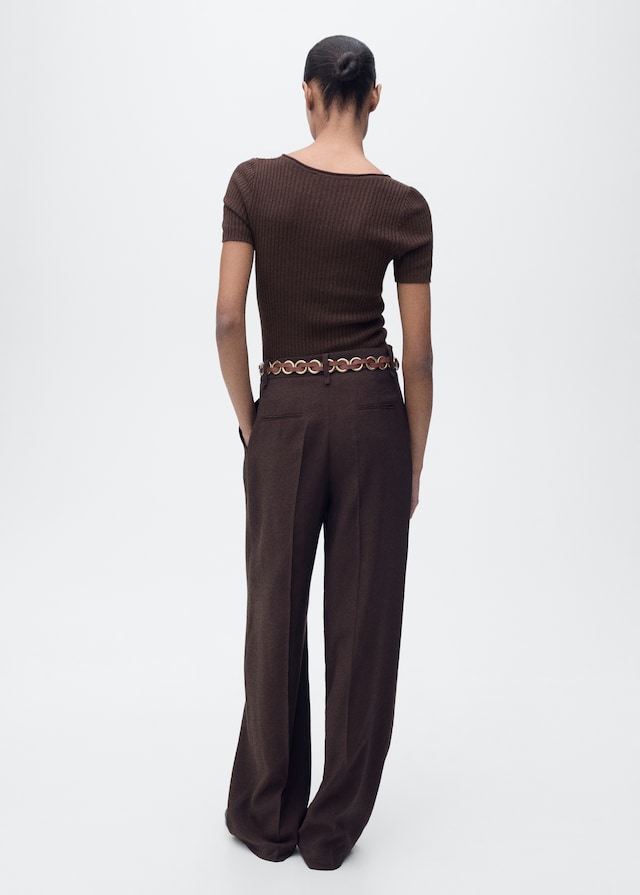 Mango Strickpullover aus Leinengemisch Saisonale Angebote