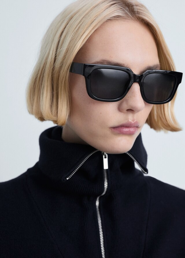 Mango Pullover mit Zip-Kragen Räumungsverkauf