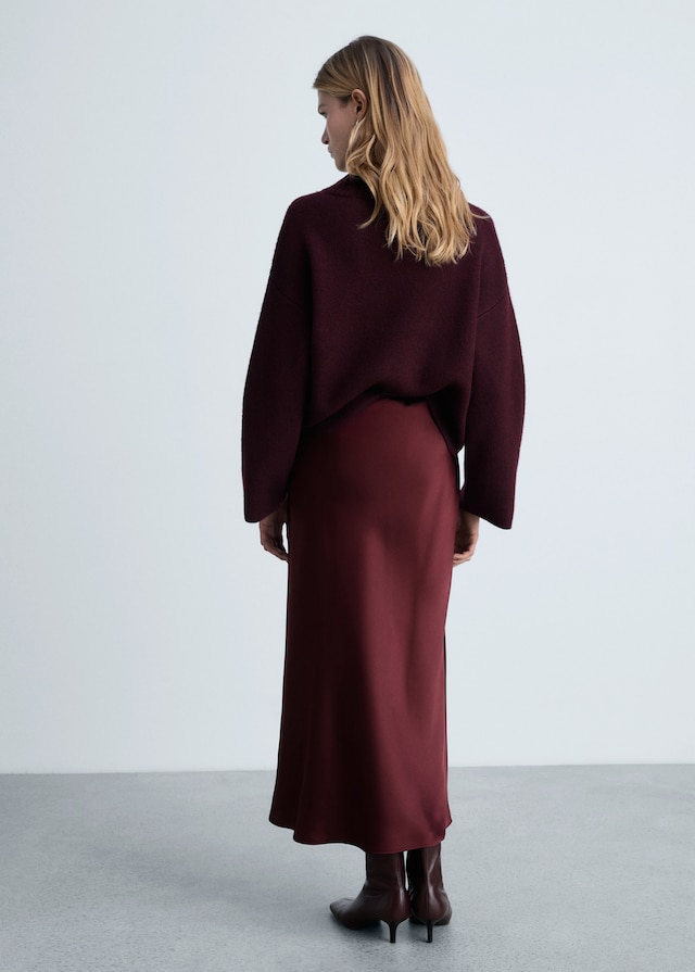 Mango Midirock mit Satin-Effekt Super Sparpreis