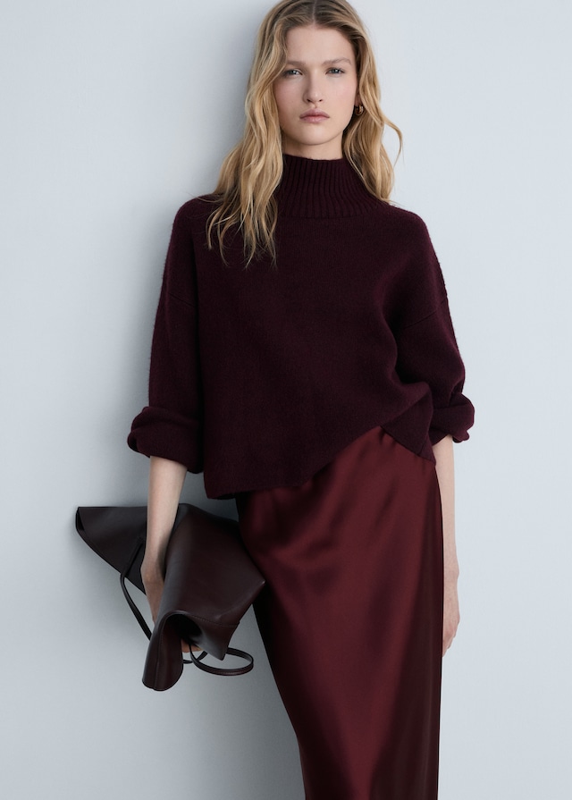 Mango Midirock mit Satin-Effekt Super Sparpreis