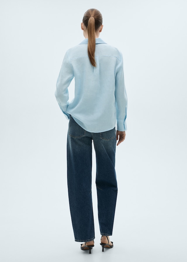 Mango Regular Fit-Leinenhemd Bis zu 50% Rabatt