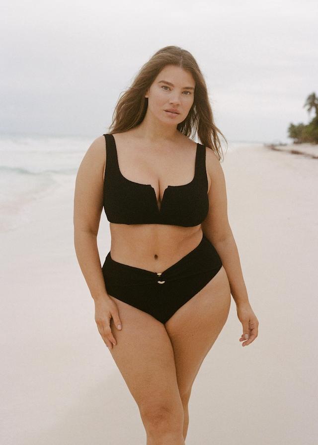 Mango Bikini-Top mit Frottee-Effekt im Angebot