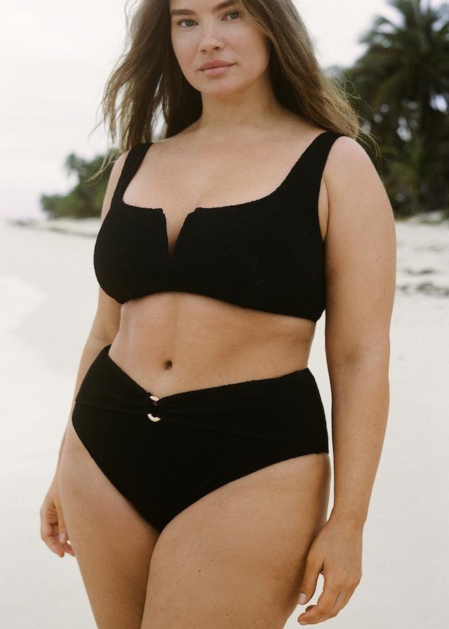 Mango Bikini-Top mit Frottee-Effekt im Angebot