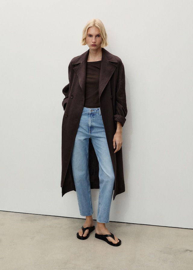 Mango Mom-Jeans mit hohem Bund Mom2000 Fabrikverkauf
