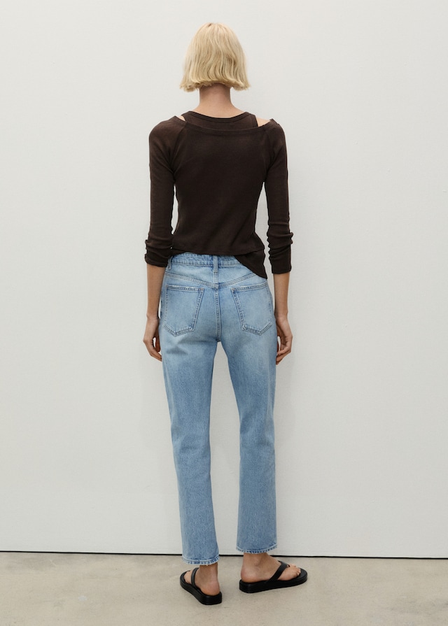 Mango Mom-Jeans mit hohem Bund Mom2000 Fabrikverkauf