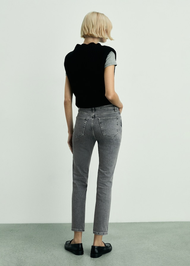 Mango Slim-Jeans in Cropped-Länge Claudia Kostenloser Versand