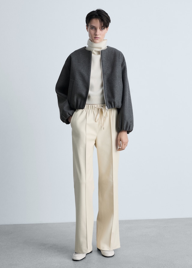 Mango Bomberjacke mit gerafften Details Limitierter Zeitrabatt