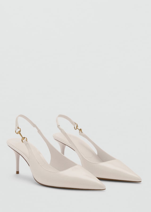 Mango Pumps mit Gliederdetail Fabrik Onlineshop