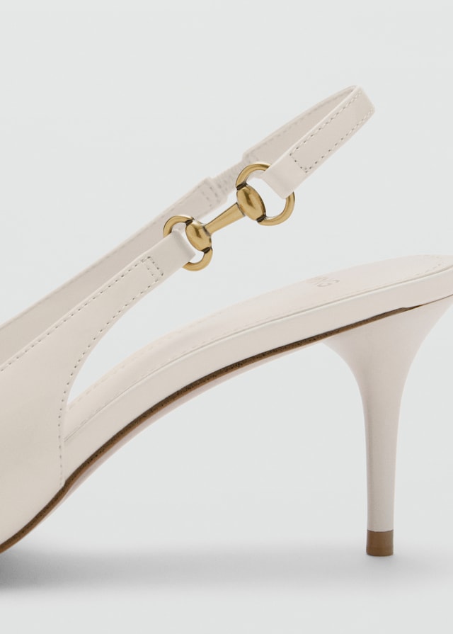 Mango Pumps mit Gliederdetail Fabrik Onlineshop