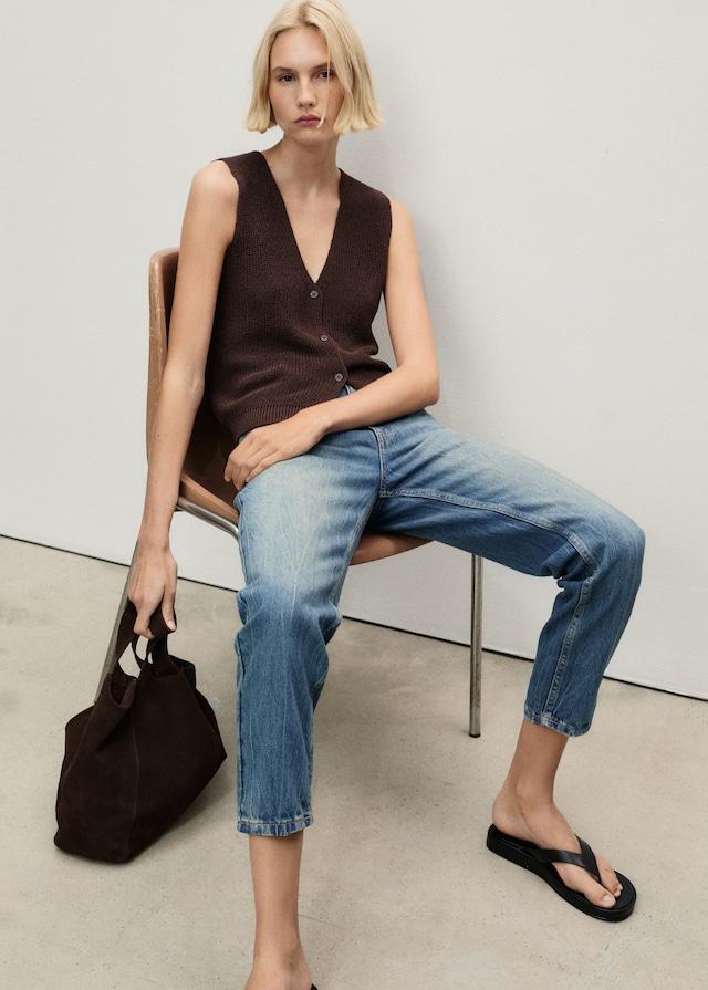 Mango Mom-Jeans mit hohem Bund Mom2000 Begrenztes Angebot
