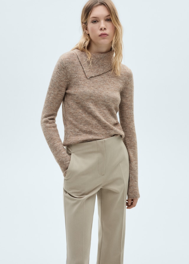Mango Flared Hose mit mittelhohem Bund Jubiläumsangebot
