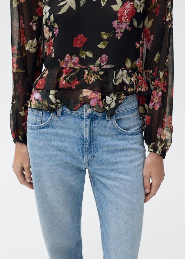 Mango Florale Rüschenbluse Bestseller