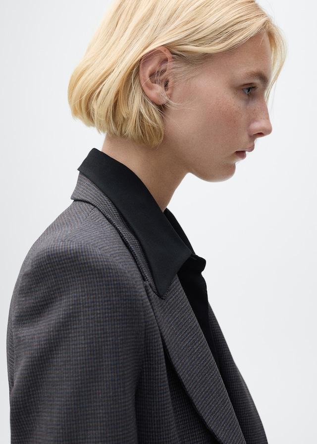 Mango Gerader Blazer mit Mikro-Hahnentrittmuster Kauf eins, bekomm eins gratis