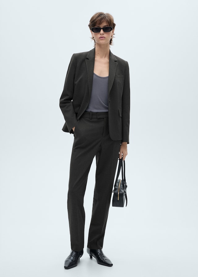 Mango Anzugjacke mit Nadelstreifen Tägliche Deals