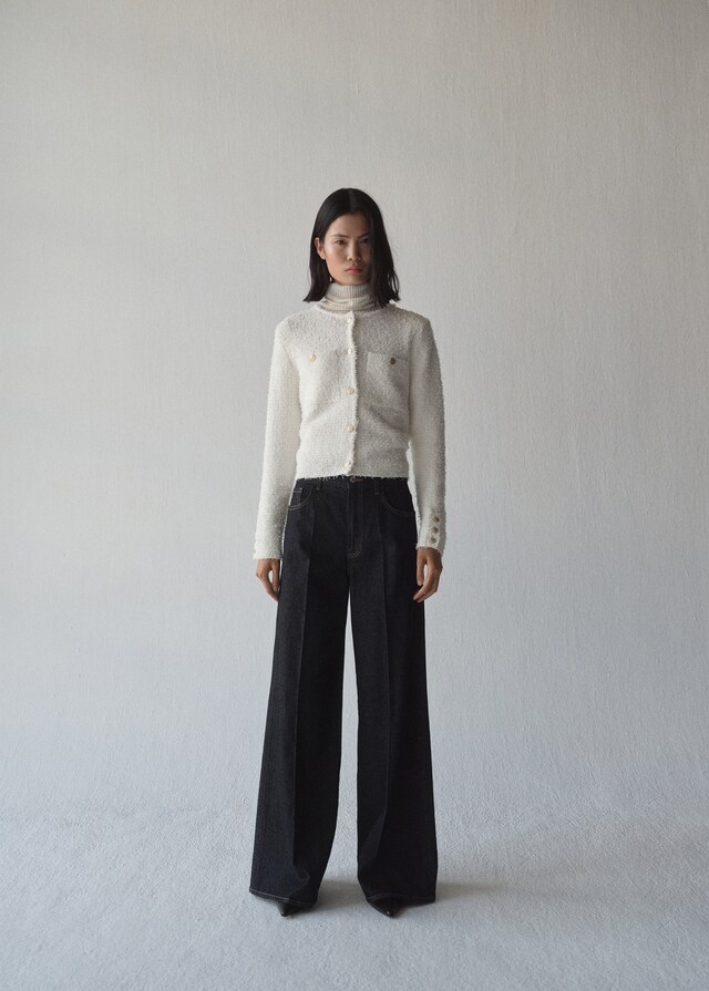 Mango Tweedjacke mit Schmuckknöpfen Sonderangebote