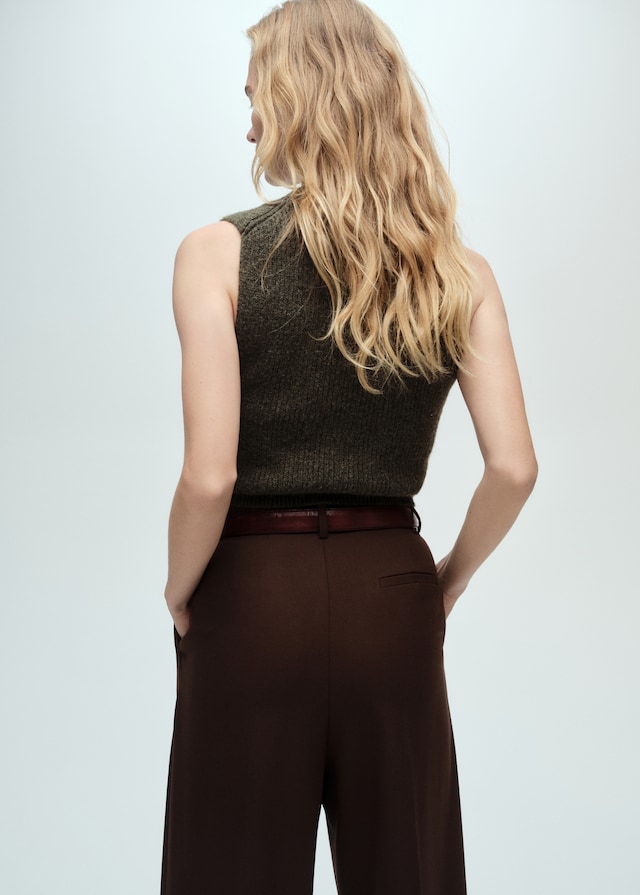 Mango Crop-Stricktop Bis zu 60% Rabatt