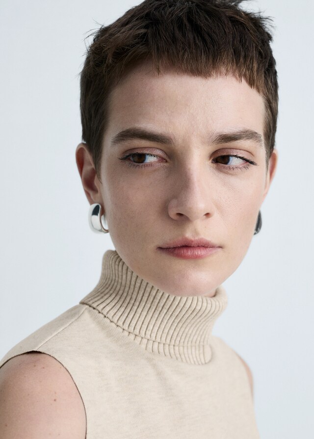 Mango Stricktop mit Rollkragen Bis zu 65% Rabatt