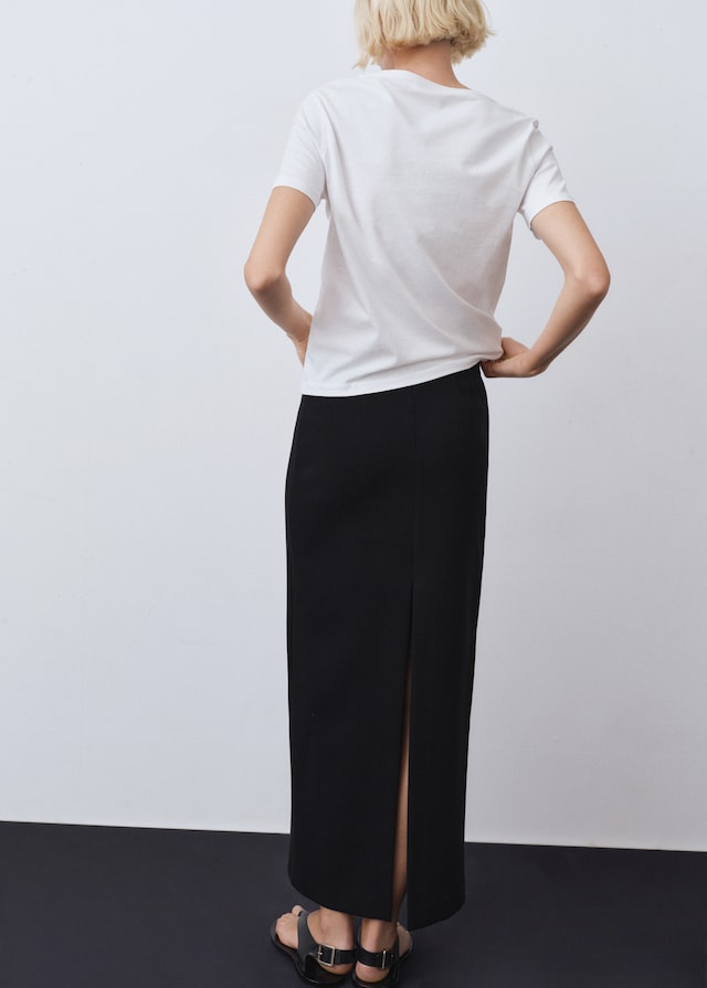 Mango Baumwoll-T-Shirt V-Ausschnitt Discount Store für neue Produkte