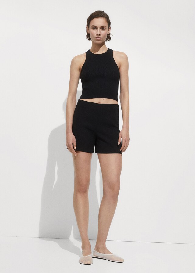 Mango Gerade Shorts mit mittlerer Bundhöhe Fabrikladen