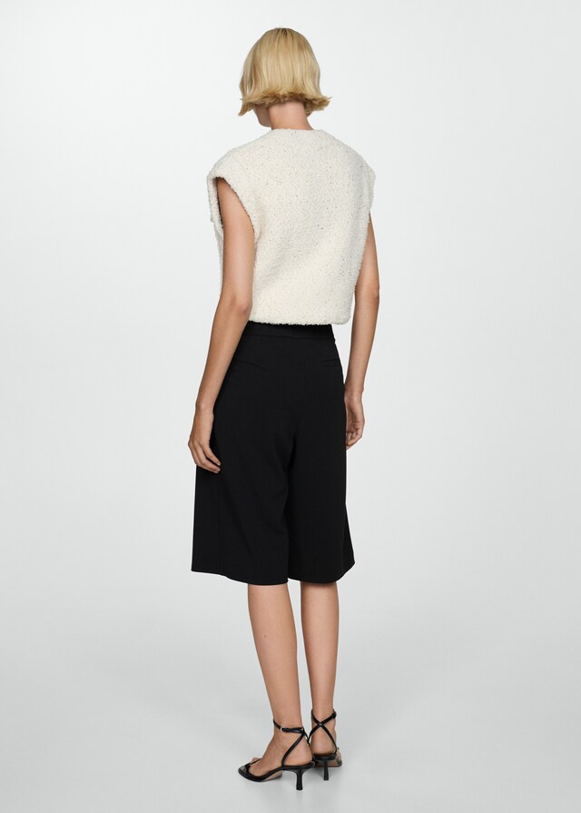 Mango Bermudashorts mit Bundfalten Black Friday Preise
