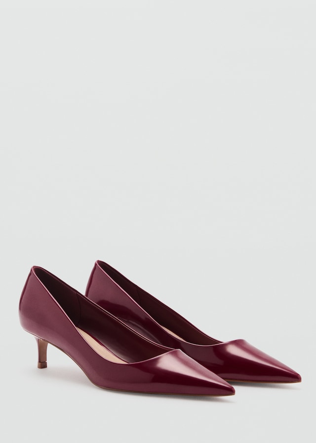 Mango Kitten-Schuh mit Lackeffekt Blitzverkäufe