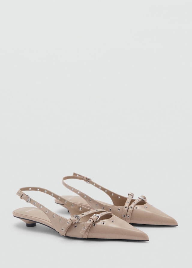 Mango Gestanzte Kitten-Heels Kostenloser Versand